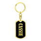 Cassie v02 - Luxury Dog Tag Keychain