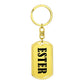 Ester v01 - Luxury Dog Tag Keychain