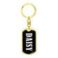 Daisy v01w - Luxury Dog Tag Keychain