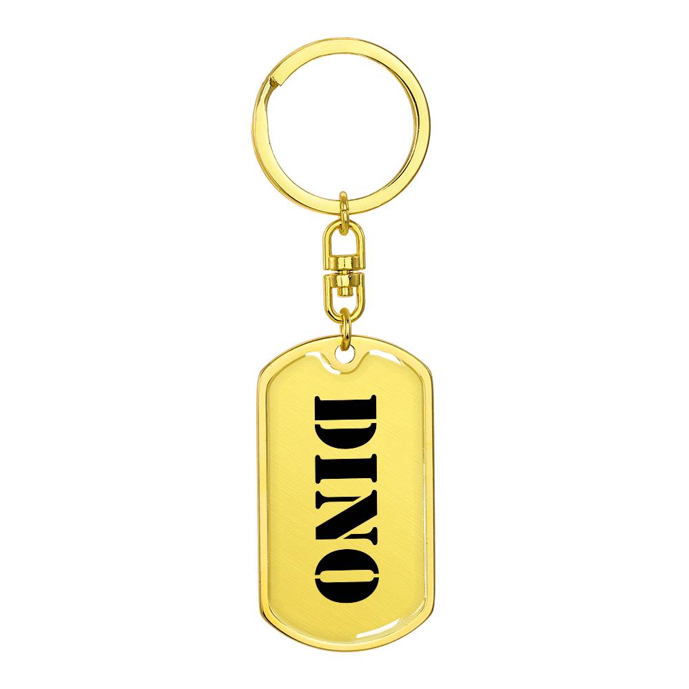 Dino - Luxury Dog Tag Keychain