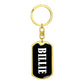 Billie v01w - Luxury Dog Tag Keychain