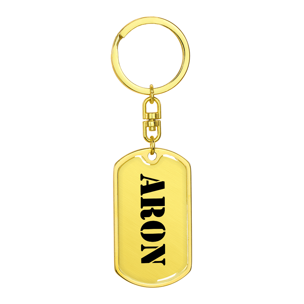 Aron - Luxury Dog Tag Keychain