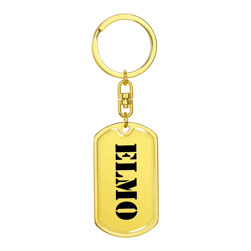 Elmo - Luxury Dog Tag Keychain