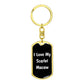 Love My Scarlet Macaw v3 - Luxury Dog Tag Keychain