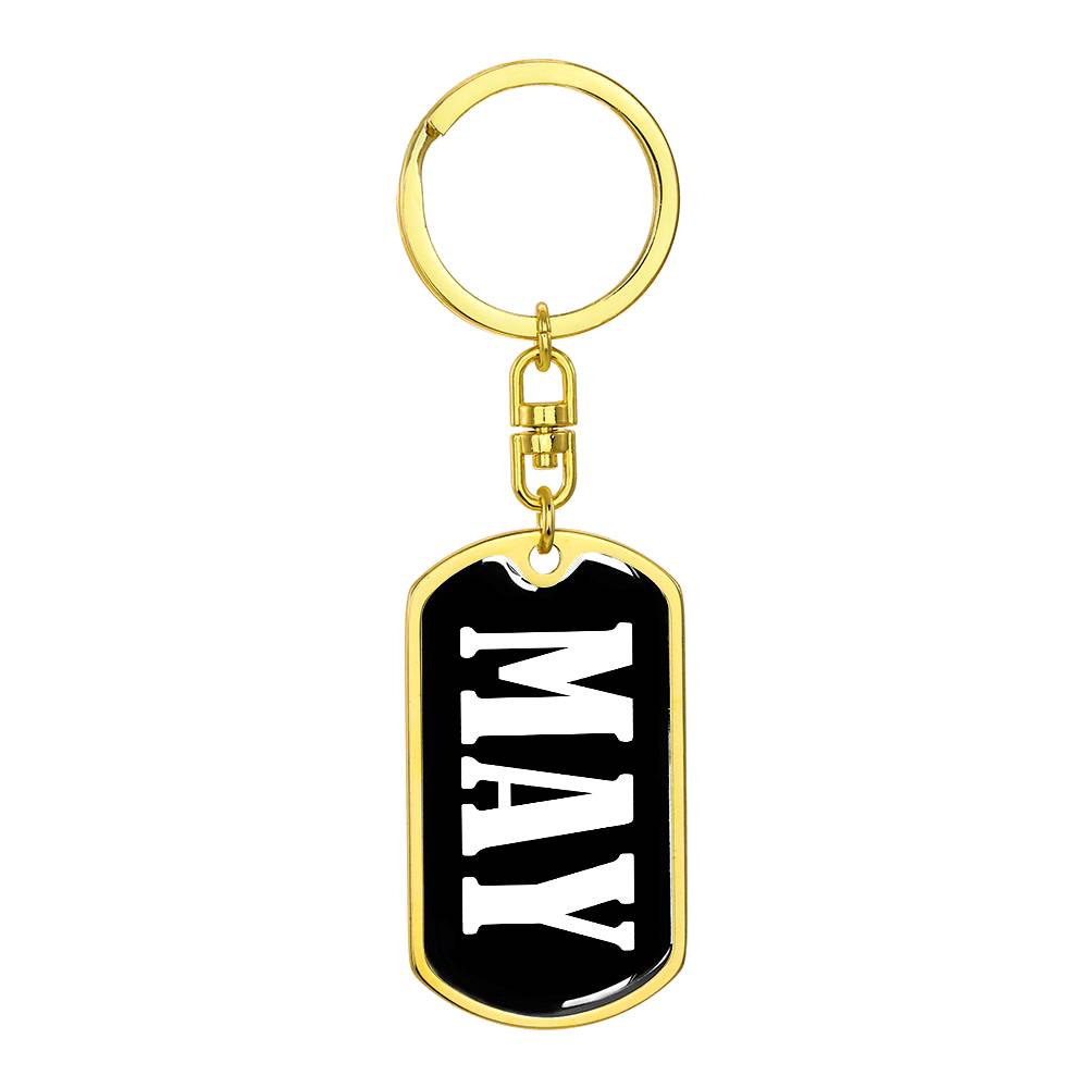 May v03 - Luxury Dog Tag Keychain