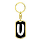 Initial U v3b - Luxury Dog Tag Keychain