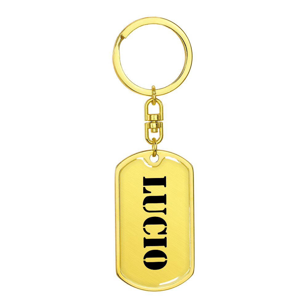 Lucio - Luxury Dog Tag Keychain