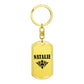 Natalie v01a - Luxury Dog Tag Keychain
