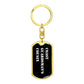 Coast Guardsman's Cousin v3 - Luxury Dog Tag Keychain