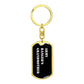Army Ranger's Grandmother v3 - Luxury Dog Tag Keychain