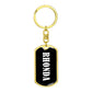 Rhonda v01w - Luxury Dog Tag Keychain