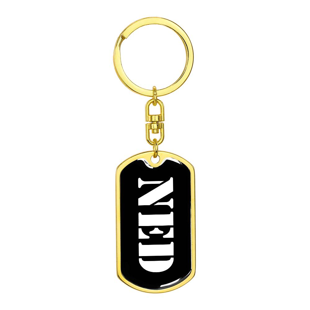 Ned v2 - Luxury Dog Tag Keychain