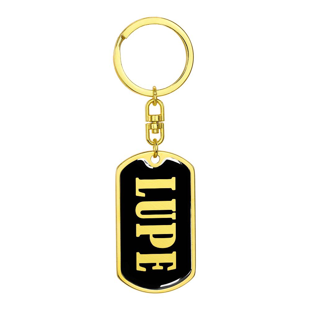 Lupe v02 - Luxury Dog Tag Keychain