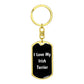 Love My Irish Terrier v6 - Luxury Dog Tag Keychain