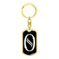 Initial O v001-13 - Luxury Dog Tag Keychain