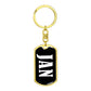Jan v01w - Luxury Dog Tag Keychain