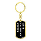 Navy Veteran's Cousin v3 - Luxury Dog Tag Keychain