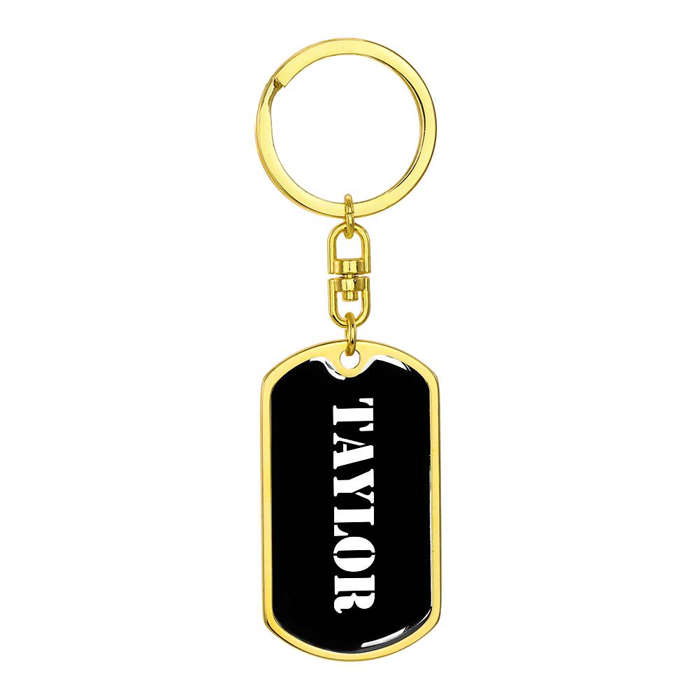 Taylor v2 - Luxury Dog Tag Keychain
