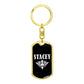 Stacey v03a - Luxury Dog Tag Keychain