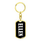 Ellen v01w - Luxury Dog Tag Keychain