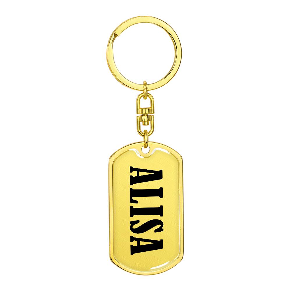 Alisa v01 - Luxury Dog Tag Keychain