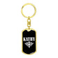 Kathy v03a - Luxury Dog Tag Keychain