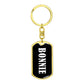 Bonnie v01w - Luxury Dog Tag Keychain