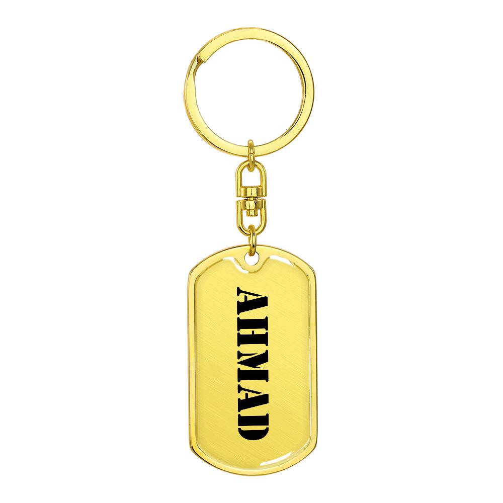 Ahmad - Luxury Dog Tag Keychain