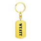 Wyatt - Luxury Dog Tag Keychain