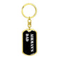 Airman's Dad v3 - Luxury Dog Tag Keychain