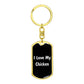 Love My Chicken v3 - Luxury Dog Tag Keychain