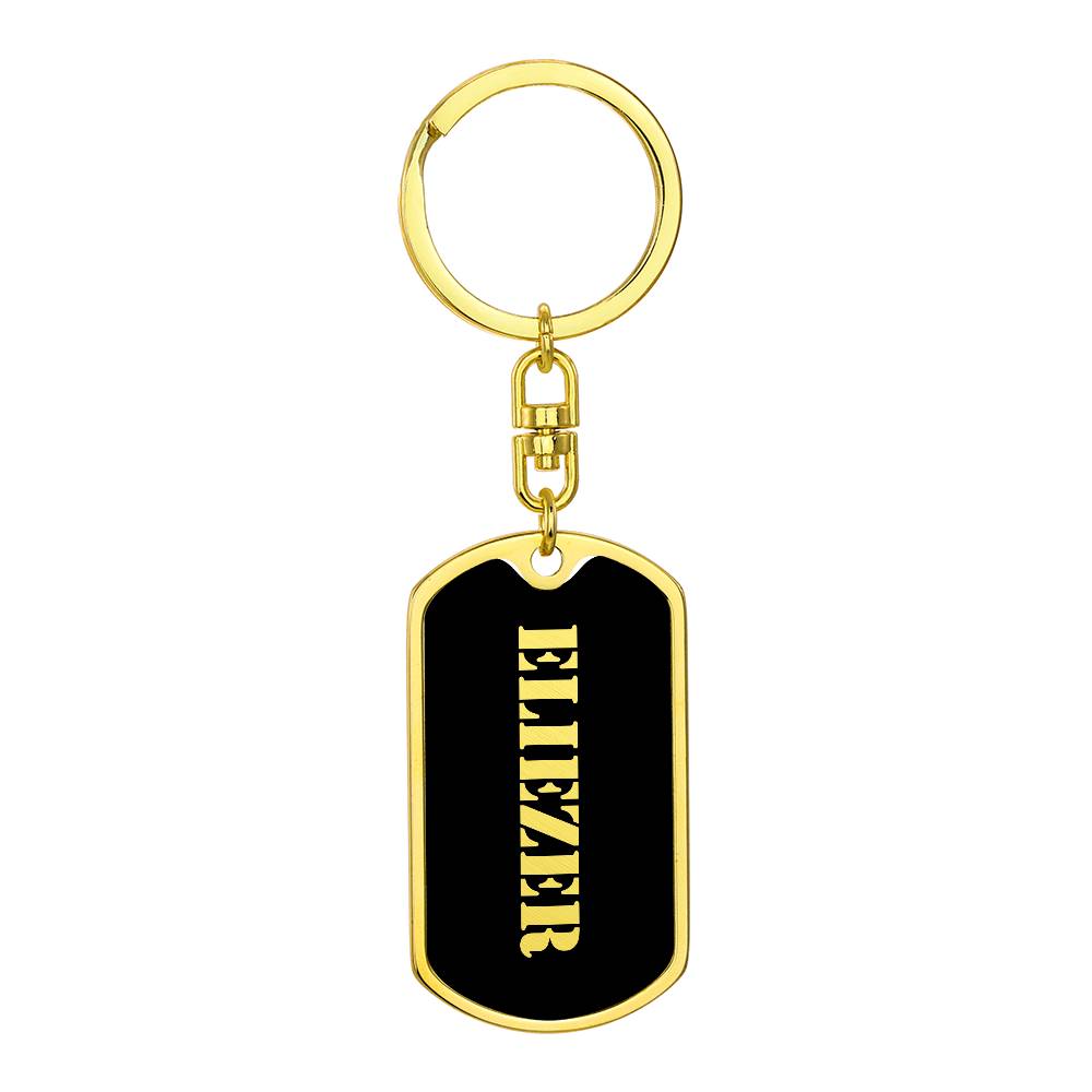 Eliezer v2 - Luxury Dog Tag Keychain