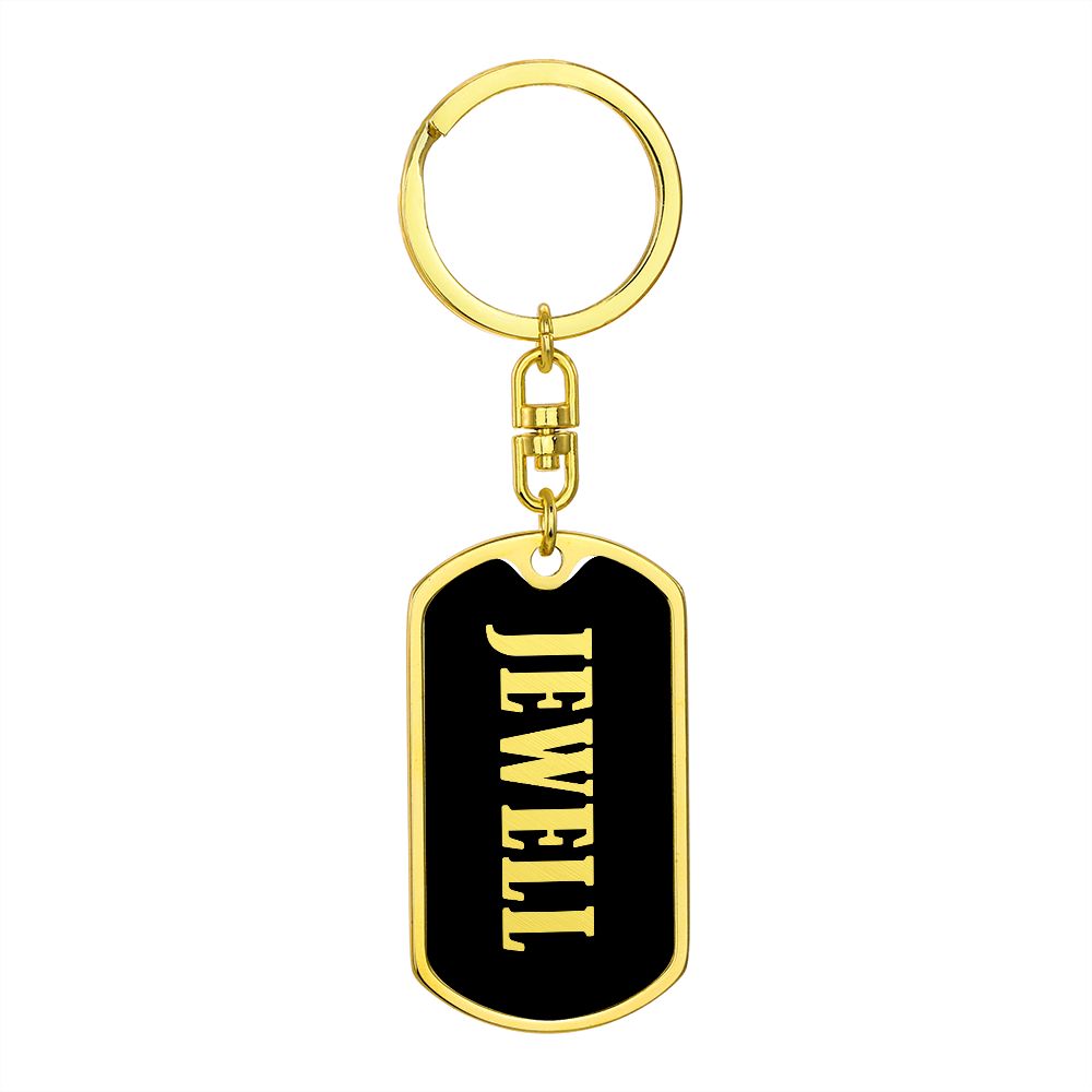 Jewell v02 - Luxury Dog Tag Keychain