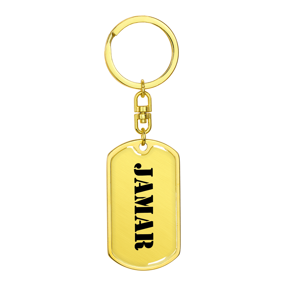 Jamar - Luxury Dog Tag Keychain