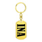 Ina v01 - Luxury Dog Tag Keychain