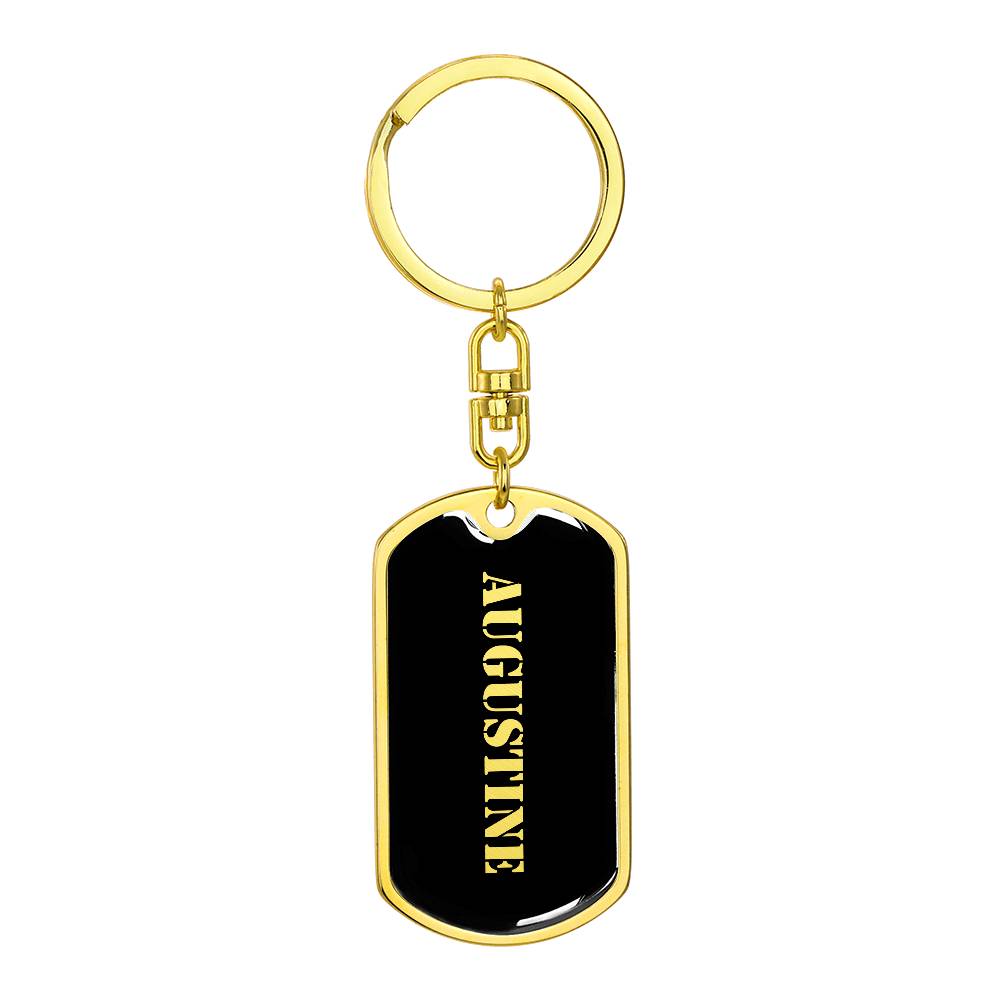 Augustine v2 - Luxury Dog Tag Keychain