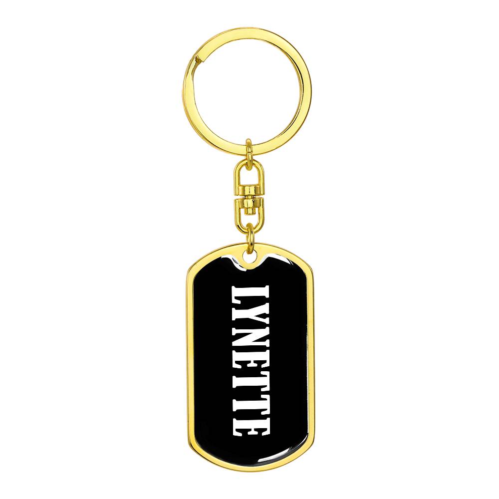 Lynette v03 - Luxury Dog Tag Keychain