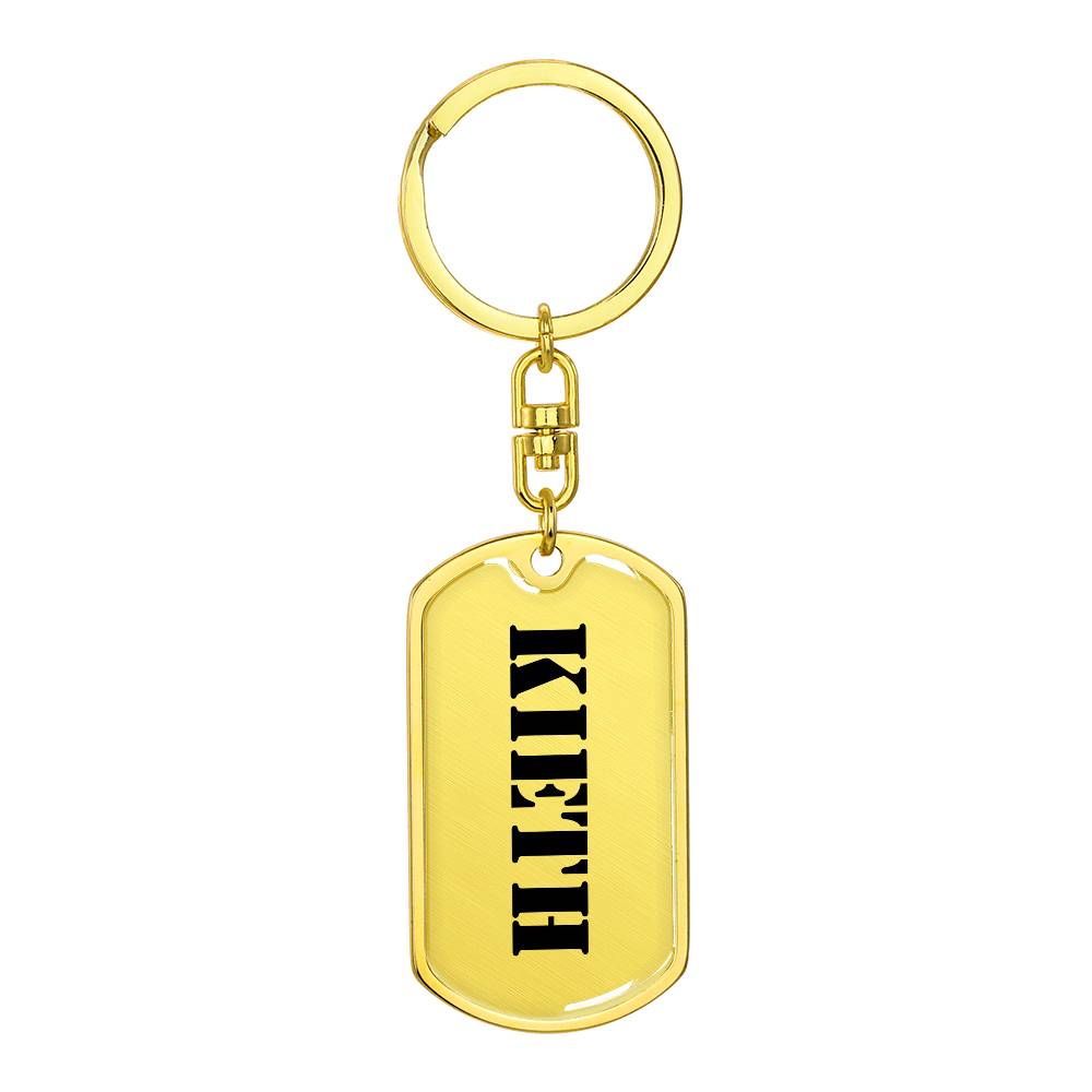 Kieth - Luxury Dog Tag Keychain