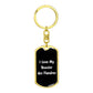 Love My Bouvier des Flandres v6 - Luxury Dog Tag Keychain