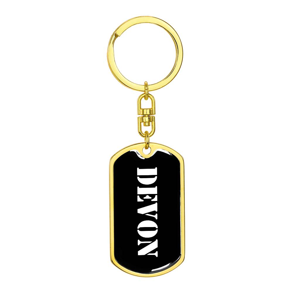 Devon v2 - Luxury Dog Tag Keychain