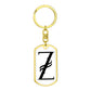 Initial Z v001-14 - Luxury Dog Tag Keychain