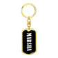 Marsha v01w - Luxury Dog Tag Keychain