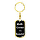 World's Greatest Tax Examiner v3 - Luxury Dog Tag Keychain