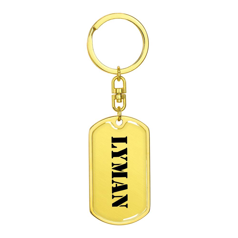 Lyman - Luxury Dog Tag Keychain