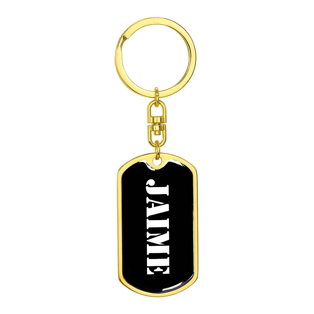 Jaime v2 - Luxury Dog Tag Keychain