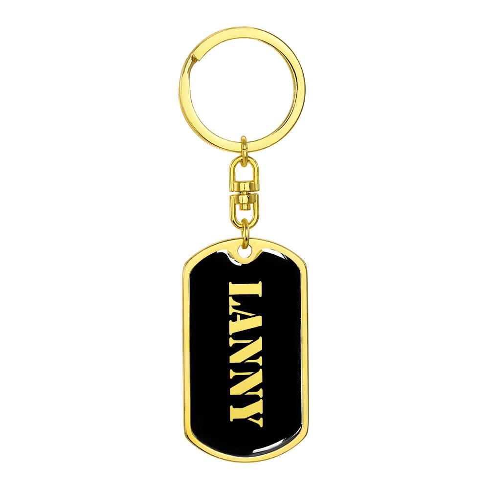 Lanny v2 - Luxury Dog Tag Keychain