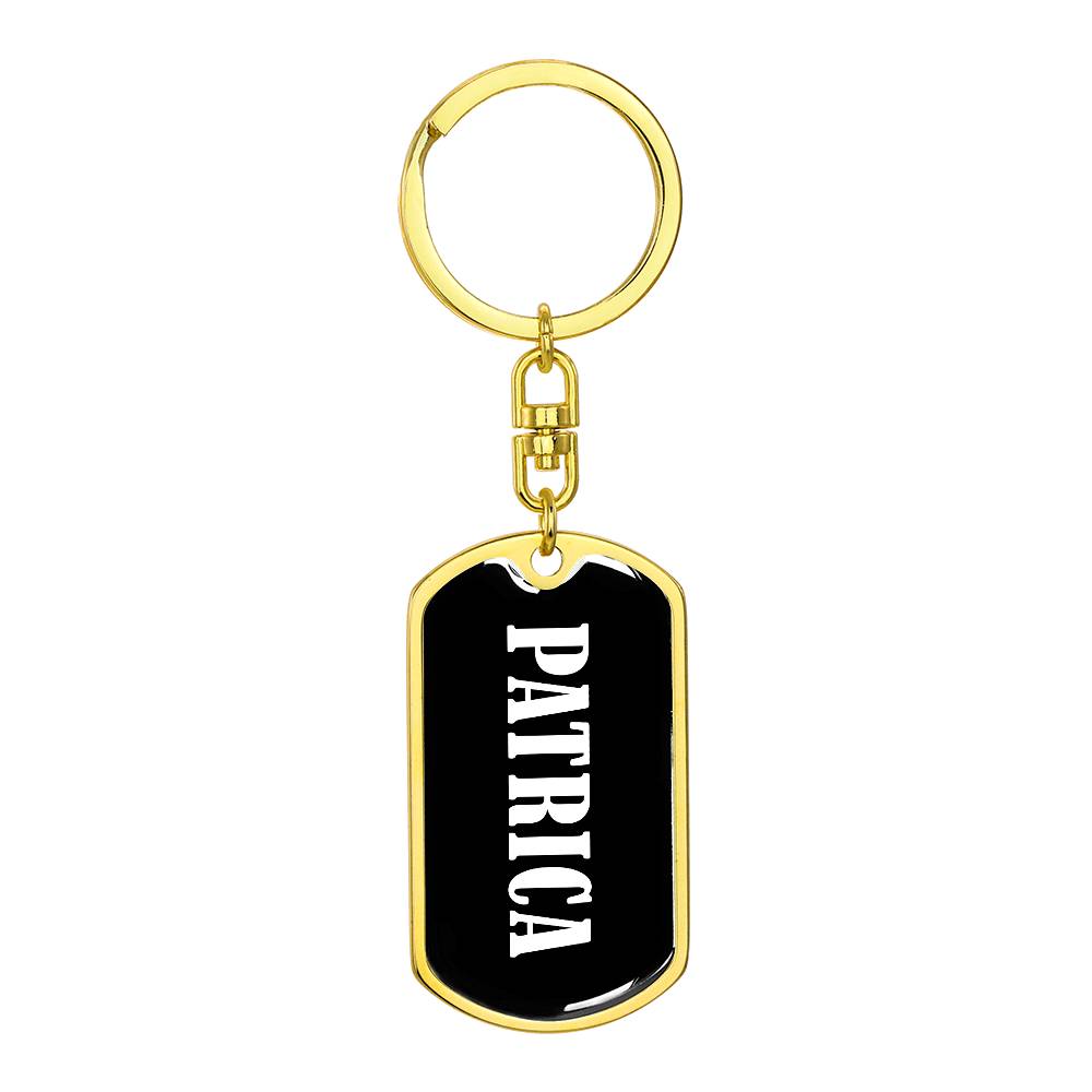 Patrica v03 - Luxury Dog Tag Keychain
