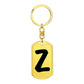 Initial Z v1b - Luxury Dog Tag Keychain
