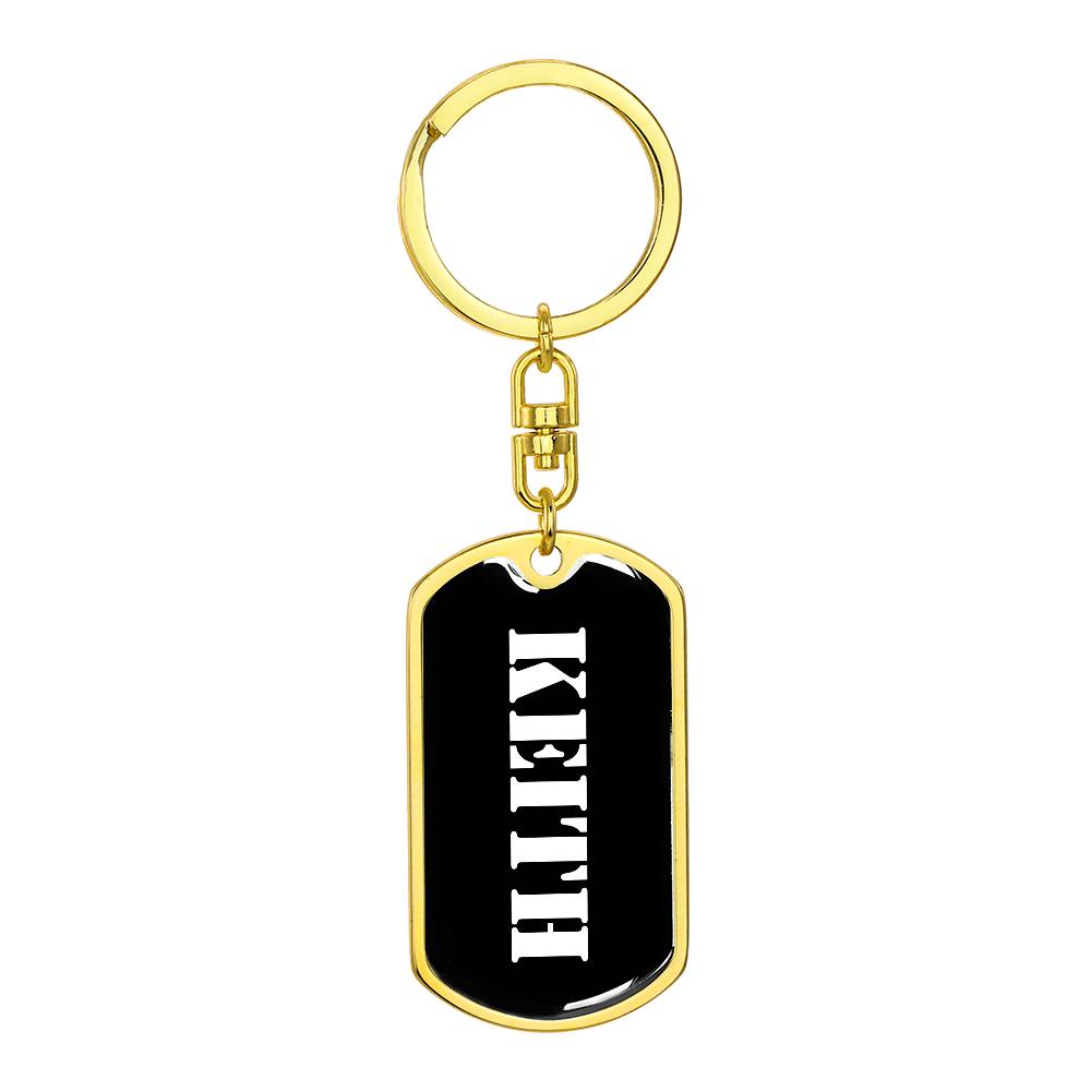 Keith v2 - Luxury Dog Tag Keychain