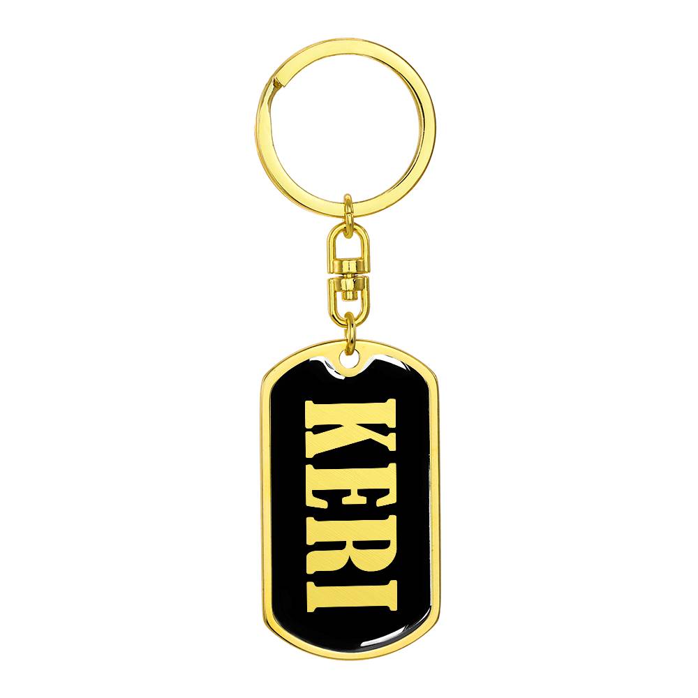 Keri v02 - Luxury Dog Tag Keychain